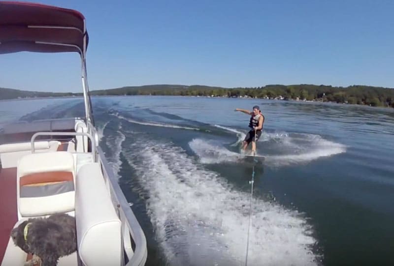 Wakeboarding Behind a Pontoon Boat [ Beginners Guide ]