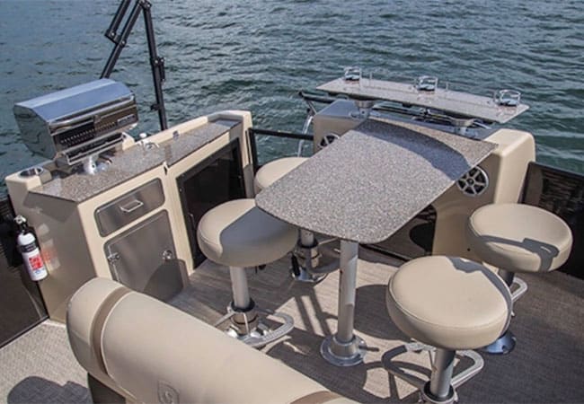 Pontoon Boat Bar Table Furniture Ideas How To Create Your Own