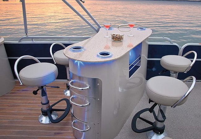 Pontoon Boat Bar Table Furniture Ideas How To Create Your Own
