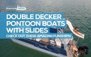 double decker pontoon boat with slide
