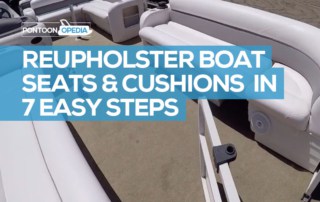 how to reupholster boat seats pontoon