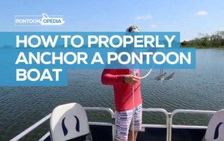 how to anchor a pontoon boat