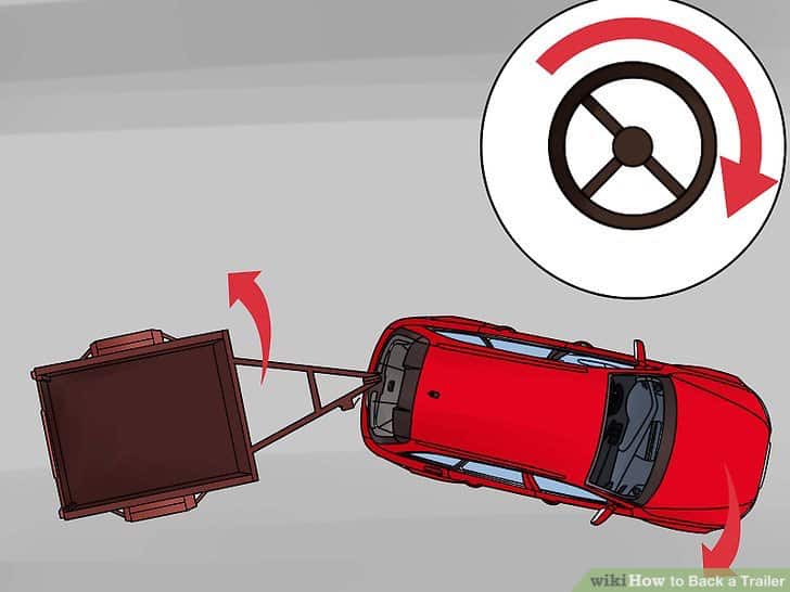 how to back up a boat trailer into a driveway