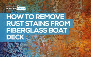 how to remove rust stains from fiberglass boat deck
