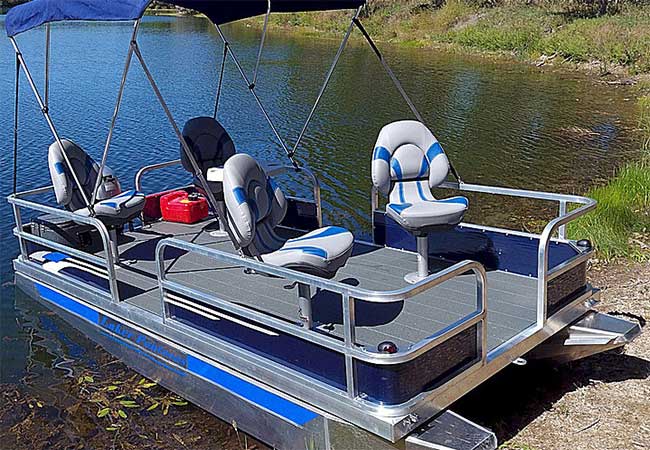 laker mini fishing pontoon boat
